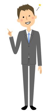 İşadamı, parmak işaret