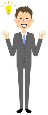 Businessman,Inspiration,Discovery clipart