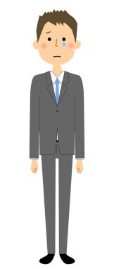 İşadamı, Cry, üzgün