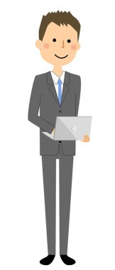 İşadamı, dizüstü bilgisayar