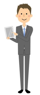 İşadamı, Tablet, cep