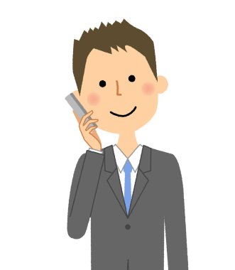 İşadamı, telefon, konuşma