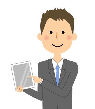 İşadamı, Tablet, cep