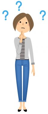 Genç kadın, anne, şüphe