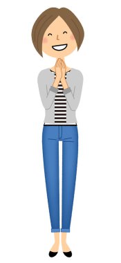 Genç kadın, anne, memnun kalacaksınız