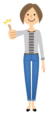 Genç kadın, anne, yaşasın