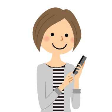 Genç kadın, anne, akıllı telefon