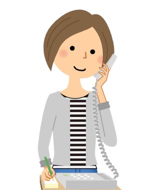 Genç kadın, anne, telefon