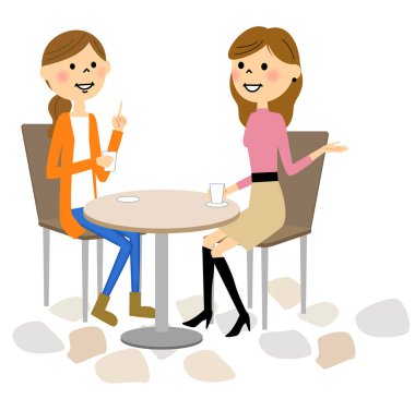 Kadın kafede dinlendirici