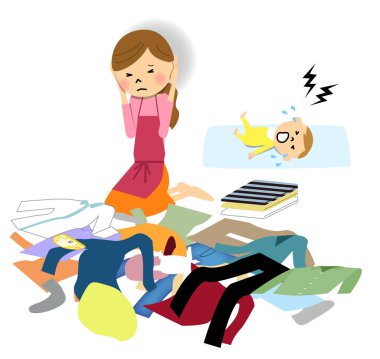 Annelik sinirler, çocuk bakımı stres