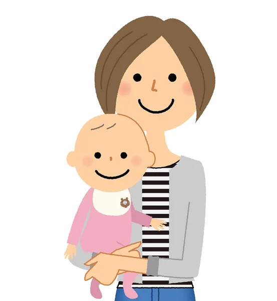 Μητέρα και μωρό — Διανυσματικό Αρχείο