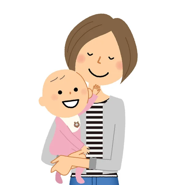 Mère et bébé — Image vectorielle