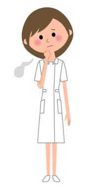 Hemşire, bir iç çekiş, üzgün hissediyorum