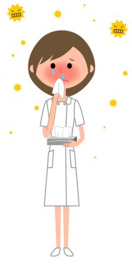 Hemşire, saman nezlesi