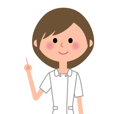 Hemşire, parmak işaret