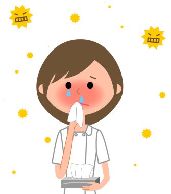 Hemşire, saman nezlesi