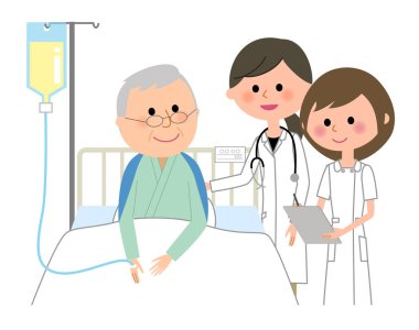 Doktorlar ve hemşireler, Hospitalized hasta