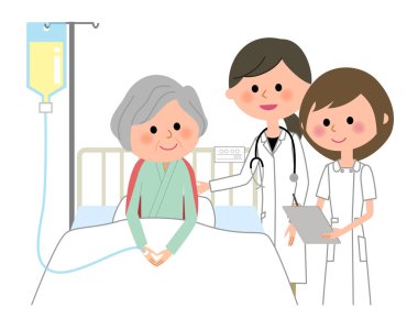 Doktorlar ve hemşireler, Hospitalized hasta