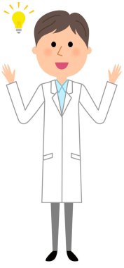 Beyaz önlük erkek, ilham/Beyaz önlük giyen bir adam resmi ilham geliyor..