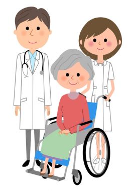 Doktor, hemşire ve hasta/resimler doktorlar, hemşireler ve hastaların.