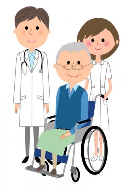 Doktor, hemşire ve hasta/resimler doktorlar, hemşireler ve hastaların.
