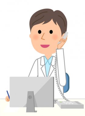 Beyaz önlük, erkek Danışma/bu şey Beyaz önlük giyen bir adam bir örnek.