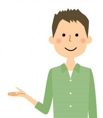 Genç adam, baba, açıklama/açıklamak için genç bir adam resmi.