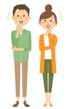 Genç çift, haber / ben fark genç bir çift bir örnektir.