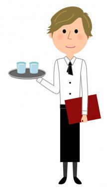Cafe clerk, Waiter, To carry/