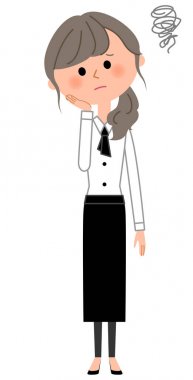 Cafe katip, garson olarak sorunlu / o ihtiyacı olan bir garson gösteren bir örnek bulunmaktadır.