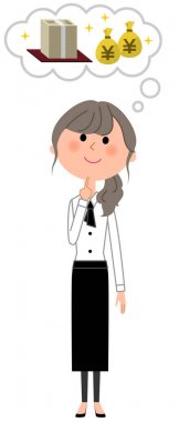 Cafe katip, Garson, bir sürü para hayal / bir sürü para hayal bir garson bir örnektir.