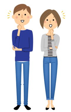 Genç çift, haber / ben fark genç bir çift bir örnektir.