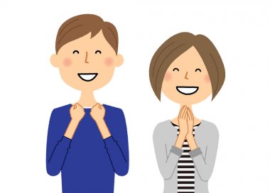 Genç çift, memnun / memnun olan genç bir çift bir örnektir.