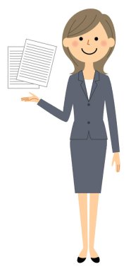 İş kadını, öneri / önerilen bir genç iş kadını bir örnektir.