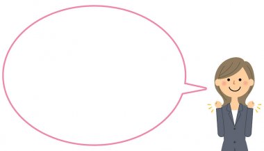 İş kadını boş metin kabarcık ile balon / o bir iş kadını balon örnektir.