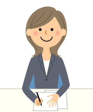 İş kadını, anlaşma/örnek belgeyi açıklayan bir genç iş kadını.