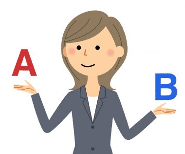 İş kadını, seçim/seçmek için bir iş kadını gösterimi.