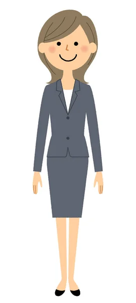 Empresária Uma Ilustração Uma Mulher Negócios —  Vetores de Stock