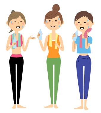 Yoga yapan kadın / Yoga yapan bayanın bir çizimi.