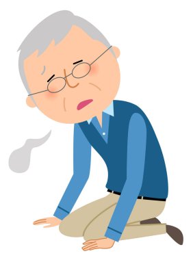 Yaşlı bir adam, Malaise / Yorgun hisseden yaşlı bir adamın bir örneği.