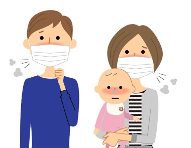 Aile, Soğuk, Grip. Fiziksel durumlarını kaybetmiş bir ailenin bir örneği..