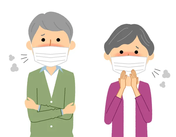 Family Cold Influenza Illustration Family Who Has Lost Physical Condition - Stok Vektor