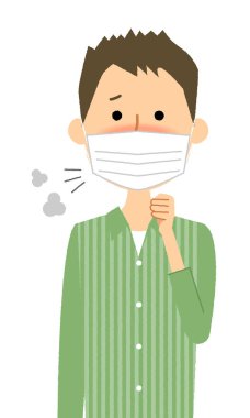 Genç adam, kötü sağlık, grip. Sağlığı kötü olan bir gencin resmi..