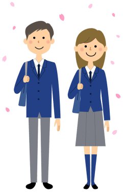 Giriş töreni, Öğrenciler / Bu giriş törenine katılan öğrencilerin bir çizimi.