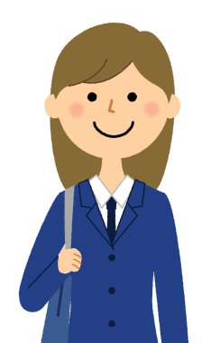 - Üniformalı öğrenci. - Üniformalı bir öğrencinin resmi..