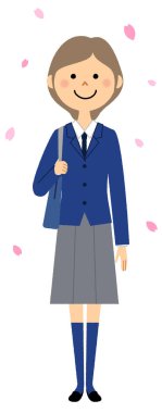 - Üniformalı öğrenci. - Üniformalı bir öğrencinin resmi..