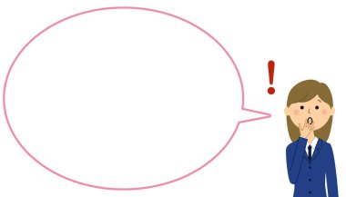 Şaşırmış öğrenci, Konuşma Balonu. Şaşırmış bir öğrencinin konuşma balonu çizimi..