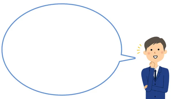 Studenten Die Het Merken Speech Bubble Het Een Speech Ballon — Stockvector