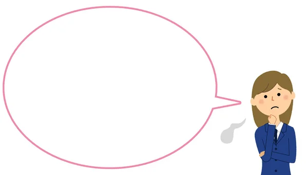 Student Sighing Speech Bubble Balloon Illustration Student Sighing — Stok Vektör