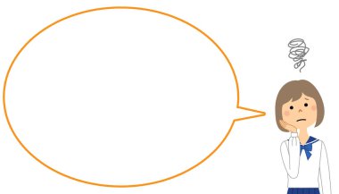 Sorunlu öğrenci, Konuşma balonu. Sorunlu bir öğrencinin konuşma balonunun bir çizimi..